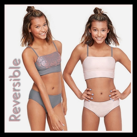 Justice Other - New! Justice rose gold & mandala reversible Sz 16